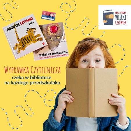 Grafika promująca projekt "Mała książka - wielki człowiek".